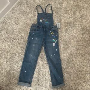 NWT Paint splattered overalls